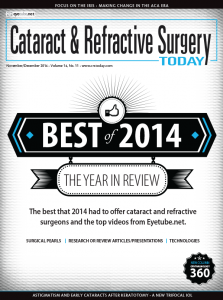 Cataract & Refractive Surgery Today "Best of 2014"