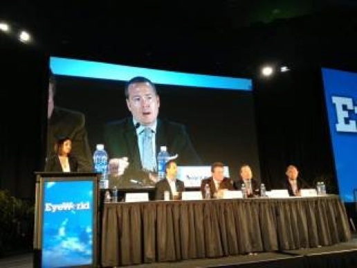Dr. Waring speaking on a panel for EyeWorld