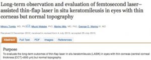 Peer Reviewed Paper Published In The Journal Of Cataract And Refractive Surgery February 2014 Issue.

