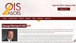 OIS ASCRS article by Dr. Waring