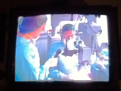 Photo of Dr. Waring performing surgery
